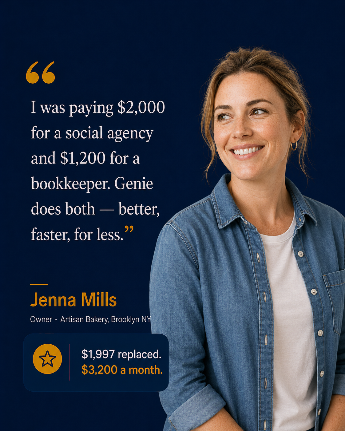 Genie Assist — small business testimonial