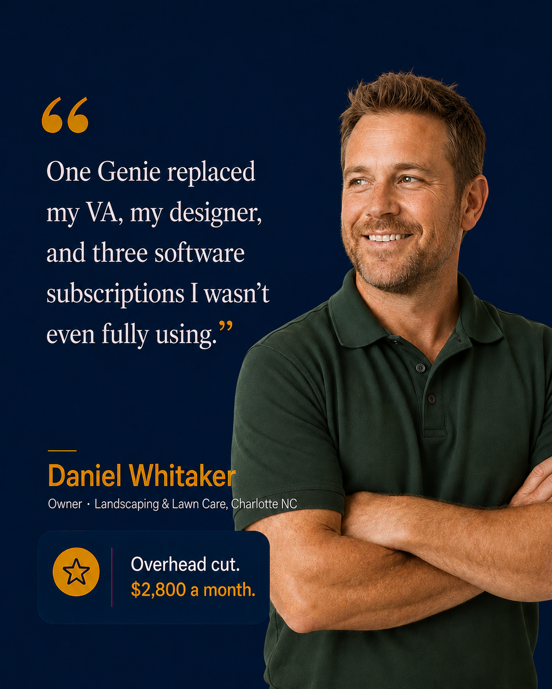 Genie Assist — small business testimonial