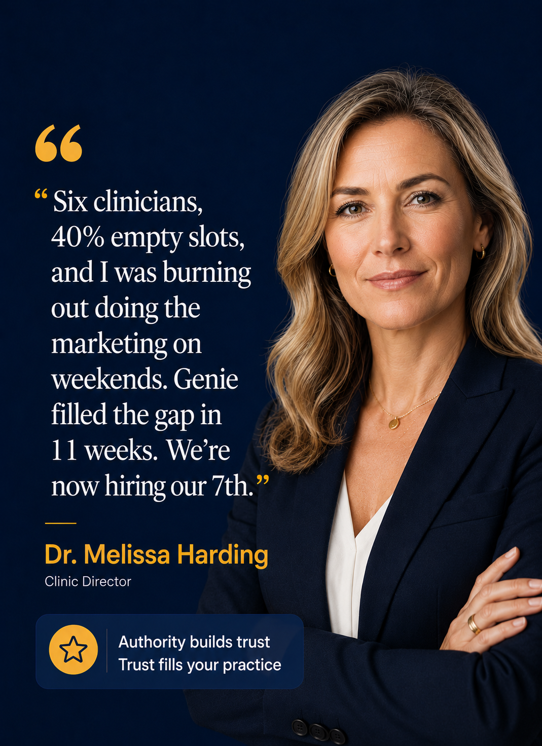 Therapist testimonial — Genie Assist result